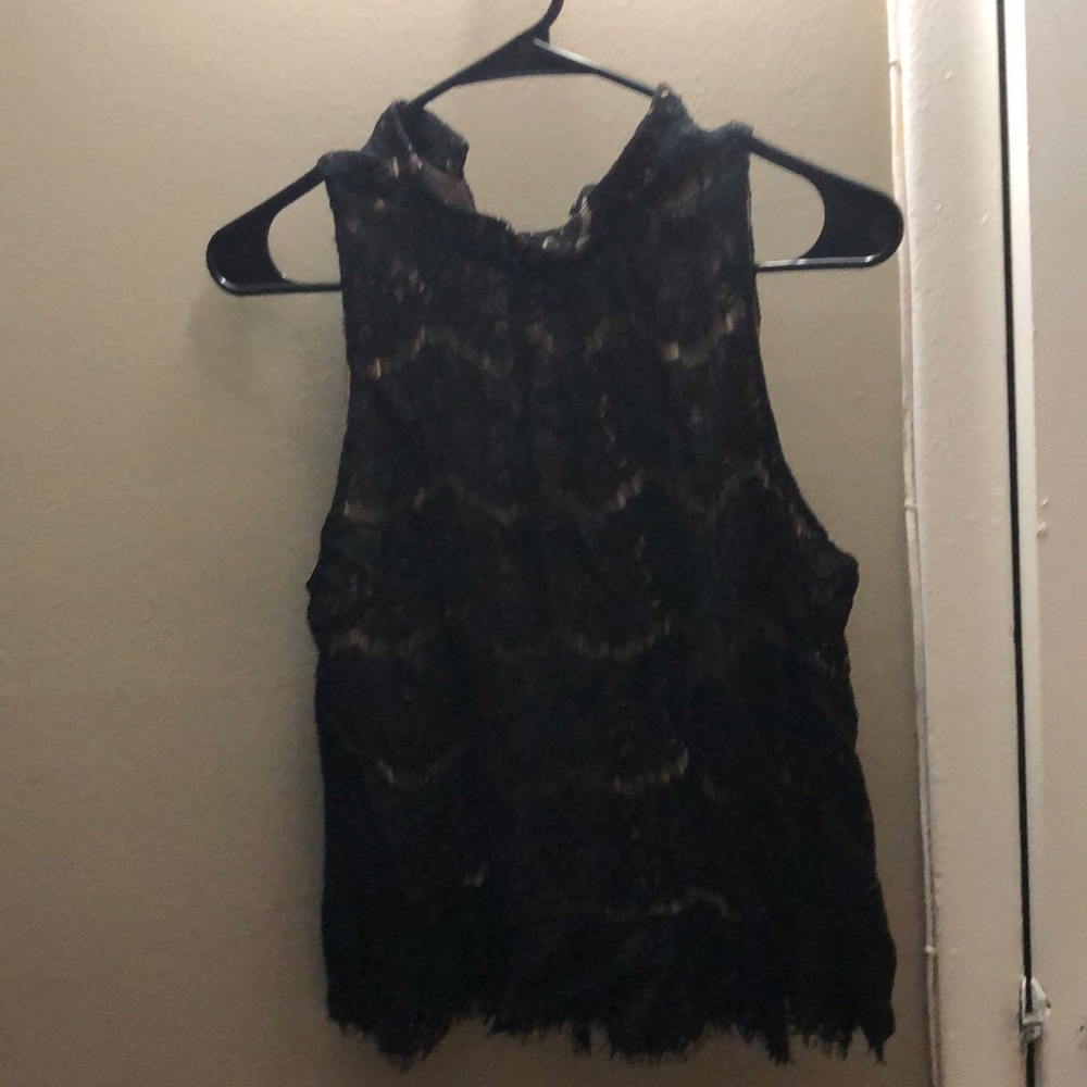 Black lace top